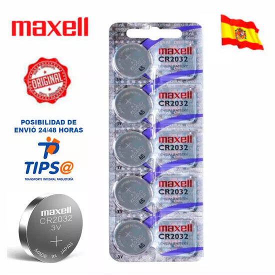 Pilas Litio Maxell Cr20-32 3V Baterias Botón Maxell De 1 A 10 Unidades