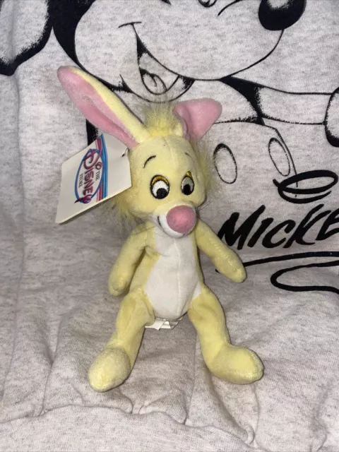 Disney Store Rabbit Plush Mini Bean Bag 7” NWT