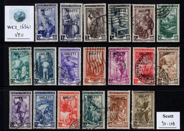 WC1_16541. ITALY: TRIESTE AMG FTT. 1950 ITALY AT WORK set. Sc. 90-108. Used