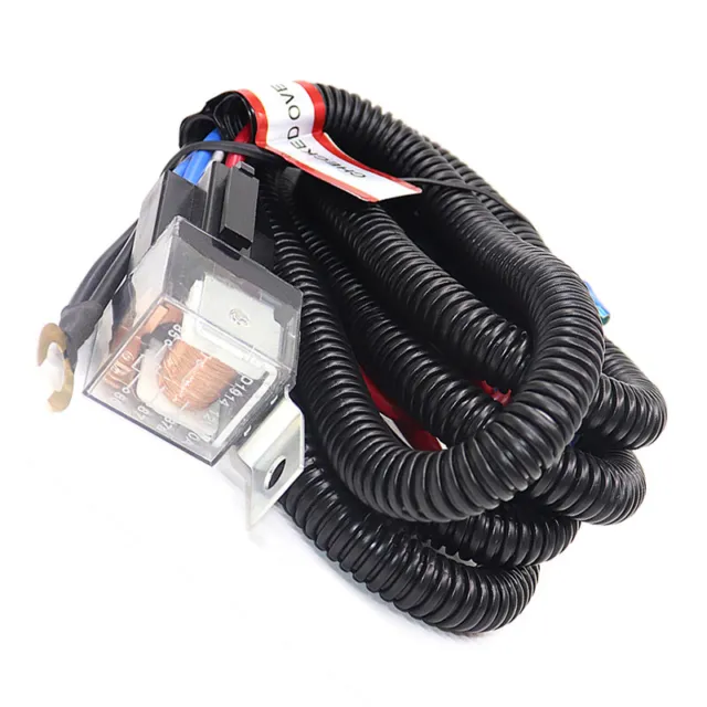 1Set Electric 12V Universal Car Horn Wiring Harness Relay Kit Mount Tone Ho-wf