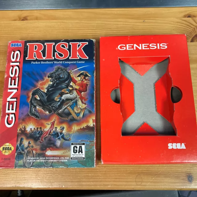 Risk  - Original Cardboard Case (SEGA Genesis) Authentic OEM [Box Only]