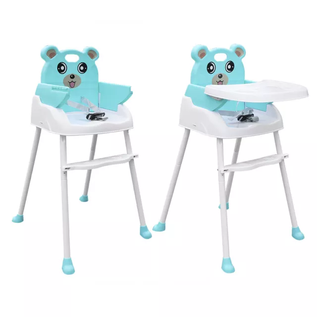 4 in1 Baby Kids Toddler Infant High chair Feeding Seat Chair Adjustable Hight