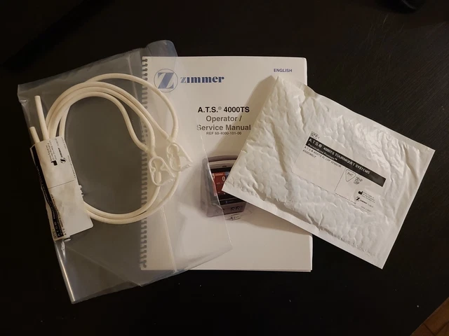 Zimmer A.T.S. 4000TS Calibration Kit, Manual, and  XL LOP Sensor Assembly Kit