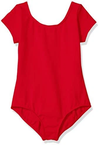 Girls' Toddler Classic Short Sleeve Leotard, Royal, Garnet, Size Small b00P