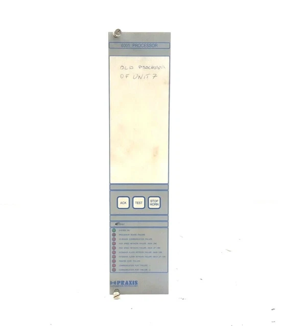Praxis Automatisierung 91.6.001.600 Analog Digital I/O Board 6001 PROCESSOR Rev