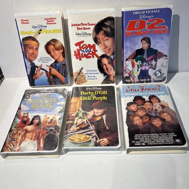 DISNEY VHS LOT Of 6 Kids Movies Non Animated Family Movie Night 25.00