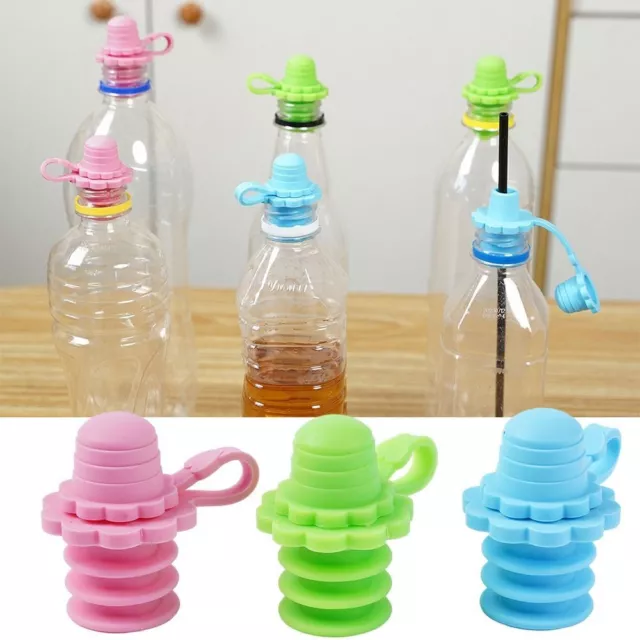 COLORFUL WATER BOTTLE Cap Silicone Top Spout Adapter Bottles Cover Baby  $4.43 - PicClick AU