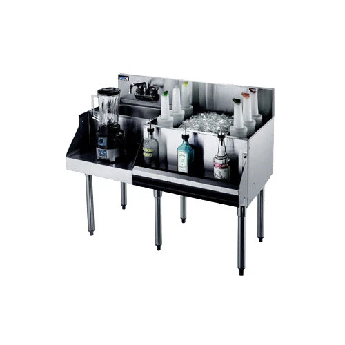 Krowne Metal Royal 1800 Series 48"W Underbar Ice Bin/Cocktail Station