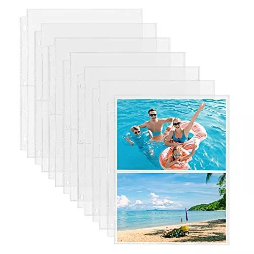 Paquete de 30 fundas para fotos para 3 carpetas de anillos 5x7 páginas de archivo bolsillos protectores