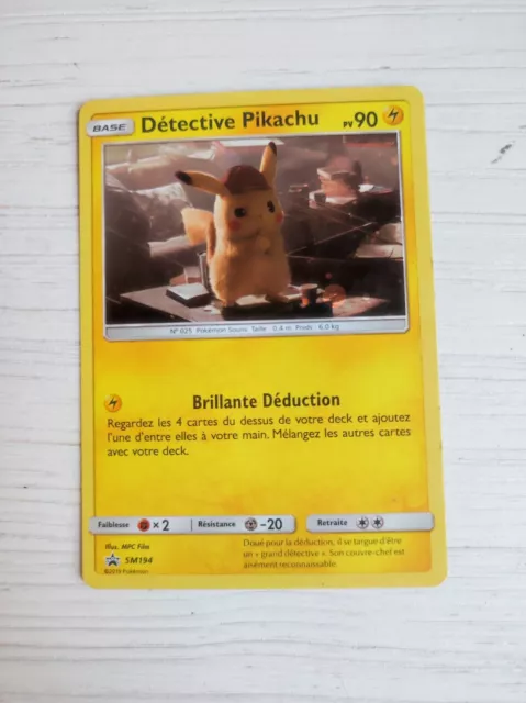 Carte Pokémon Détective Pikachu Promo SM194 Soleil & Lune Français (2019)