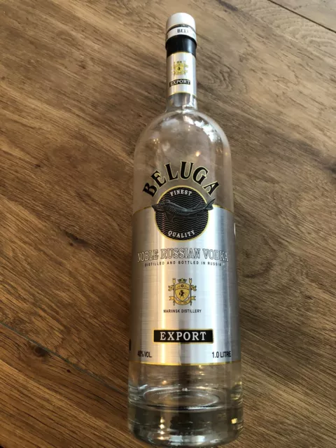 Beluga Vodka Empty Bottle
