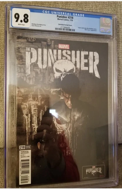 PUNISHER #218 CGC 9.8 TV Variant, Bernthal NetFlix, Marvel, Hot Variant