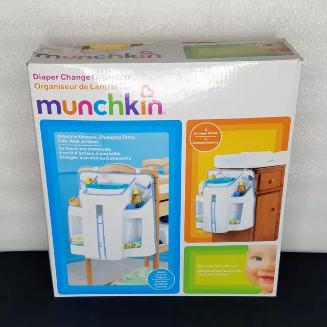 Munchkin Baby Diaper Change Organizer Table Caddy Bag Nursery Hanging New