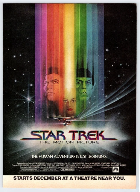 1979 STAR TREK THE MOTION PICTURE Vintage 8"X11" Magazine Ad 1970's HCF3
