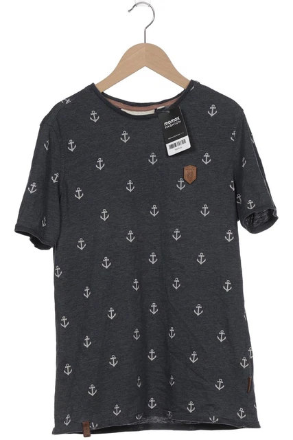 T-shirt uomo Naketano top shirt taglia EU 46 (S) cotone grigio #tly4ueg