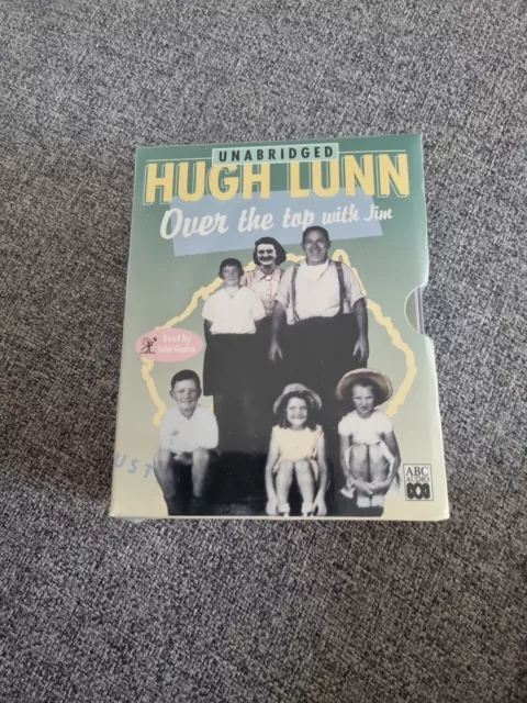 Hugh lunn Over the top with jim Unabridged 6 cassettes BRAND NEW SEALED RARE abc