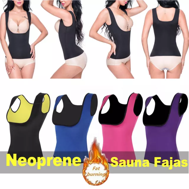 US Sweat Sauna Hot Body Shaper Women Slimming Vest Thermo Neoprene Waist Trainer