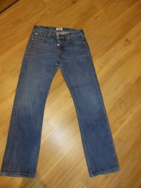 Jeans blau Levis 501 W30 L32 Straight Leg Button-Fly