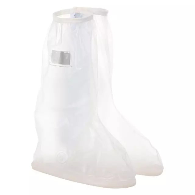 1Pair PVC Overshoes Transparent Rain Boots Slip-Resistant Shoes Cover  Rain Day