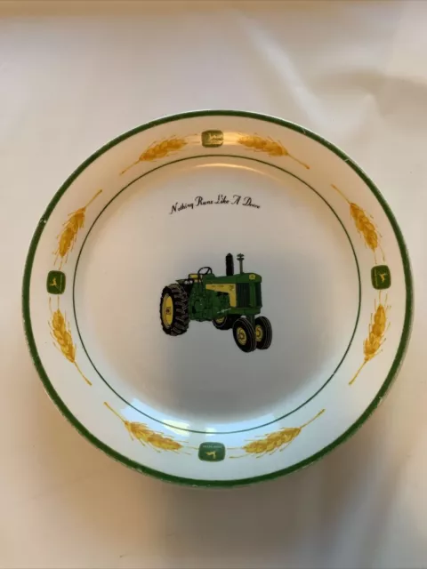 Gibson John Deere Licenced Dinner Plate Tractor Amber Wave