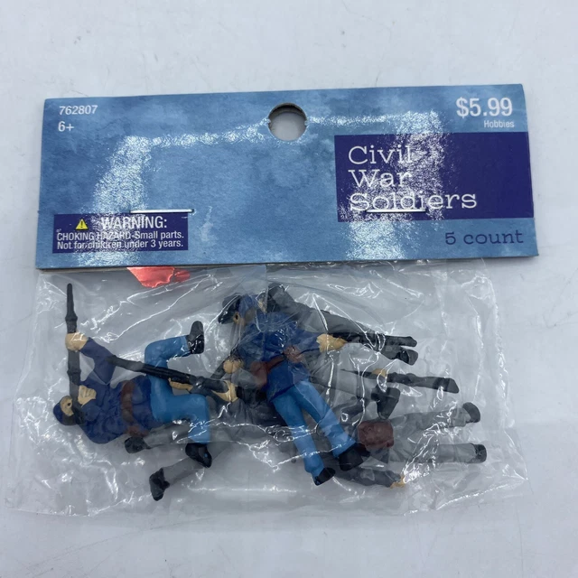 CIVIL WAR SOLDIER Collection Mini Figures Lot Of 5 New 2019 Hobby Lobby