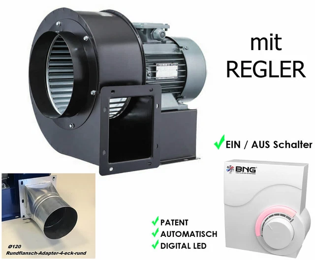 Radialgebläse Radialventilator Radiallüfter 1950m³h