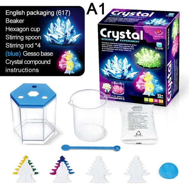 Kids Crystal Growing Kit DIY Science Experiment for teenagers boys toys magic ql