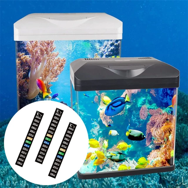 Lcd Stick On Digital Thermometer Adhesive Aquarium Fish Tank Window Water Strip