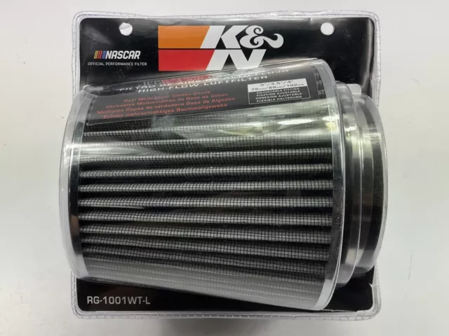 K&N RG1001WTL Performance Cold Air Intake Air Filter 3", 3.5", 4" In, 5.5" Tall