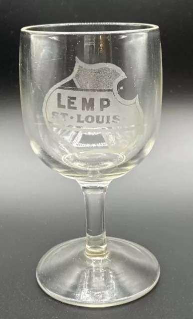 Vintage Lemp Beer Glass  Wm. J. Lemp Brewing Co. St. Louis, MO.