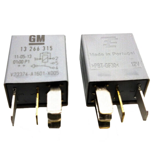 2Pcs Tyco V23374-A1601-X005 12VDC Automobile Relay 5Pins 13266315