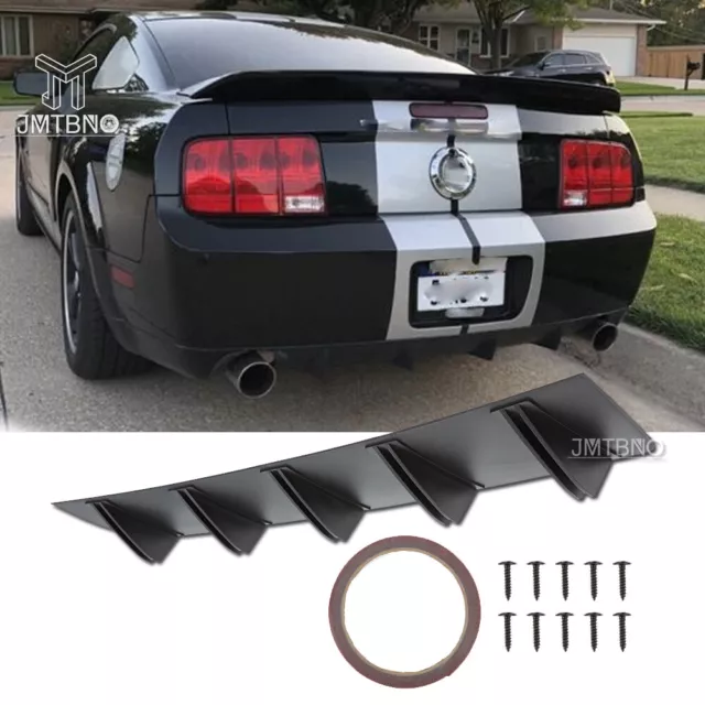 For Ford Mustang Shelby Car Rear Diffuser Bumper Fins Spoiler Lip Splitter Lips