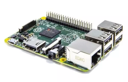 Raspberry Pi 2 Model B Desktop (Quad Core CPU 900 MHz, 1 GB RAM, Linux)