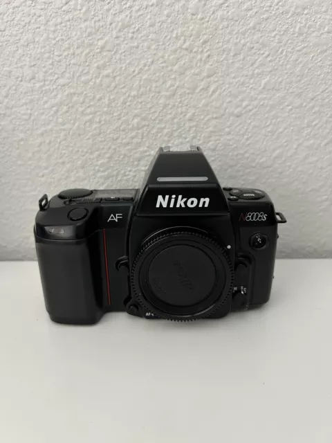 Nikon N8008s 35mm SLR Film Camera Body Only - Battery Tested - GOOD