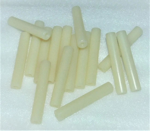 Nylon Spacer Stand-Off 3/8" x 2 1/4" 8-32 Thread UNBRANDED 16-pc Lot NOS