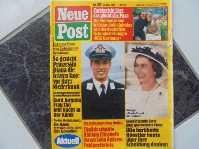 N.Post 20/1982 TB:König.Elisabeth/Curd Jürgens/Prinz.Diana/John Wayne/Gitte!