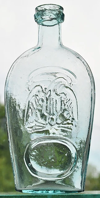 American Double Eagle Embossed Flask with “PITTSBURGH / PA” in a circle
