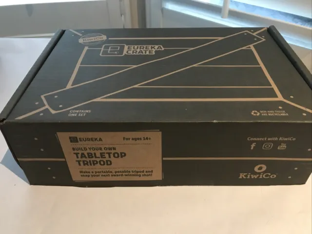 Eureka Crate Build Your Own Tabletop Tripod New In Box STEM Kiwi Co