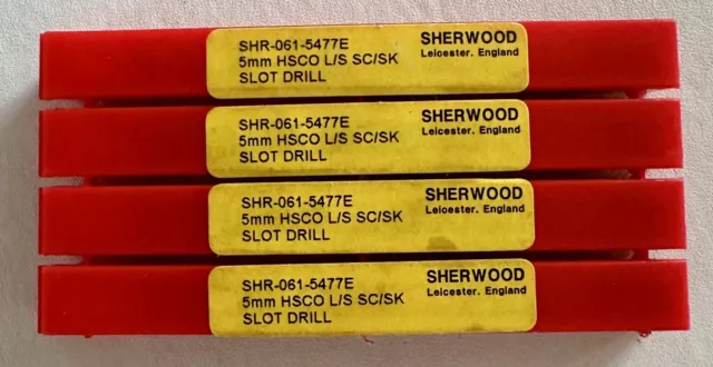 Sherwood SHR-061-5477E 5mm HSCO Long Series Slot Drill