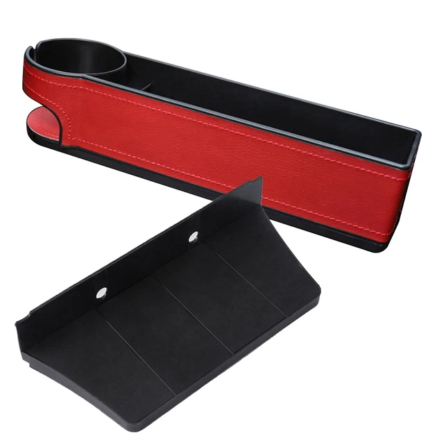 Scatola supporto spazio seggiolino auto anticaduta stabile sedile auto cucitura multi partizione vino rosso