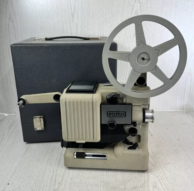 Eumig P8 NOVO Automatic Cine Vintage Super 8 Film Projector Case - Untested