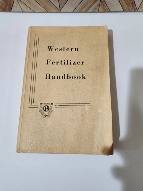 Vintage Western Fertilizer Handbook 5th Edition 1975 Very Good Cond