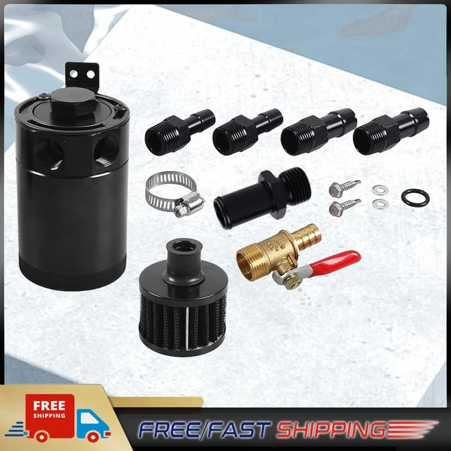 Separatore respiro 2 porte serbatoio collezione sconcertato universale auto (valvola + filtro)