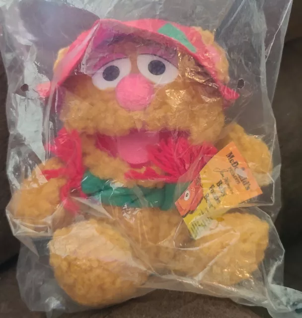 Vintage The Muppets Baby Fozzie Bear 9” Stuffed Plush Doll 1987 NOS