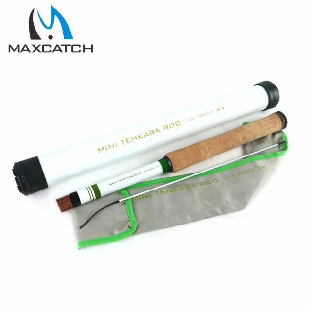 Maxcatch Mini Tenkara Fly Fishing Rod 12FT/360CM 6:4 Action 15Sec Telescoping