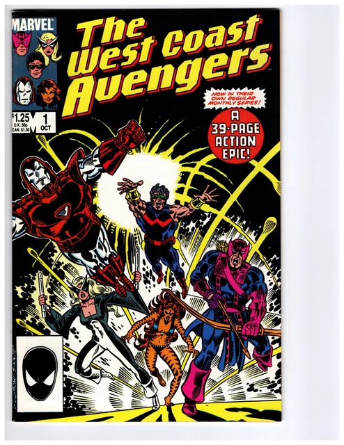 West Coast Avengers 1 VFNM 9.0 White Pages 1985 Marvel