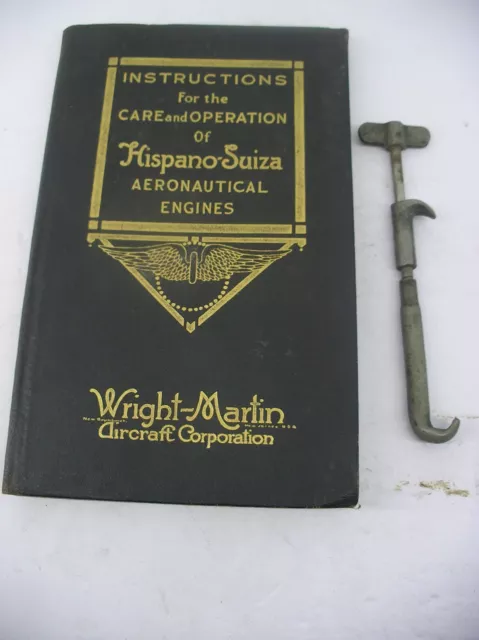 1917/Orginal Manual and Tool for Hispano-Suiza Aeronautical Engines