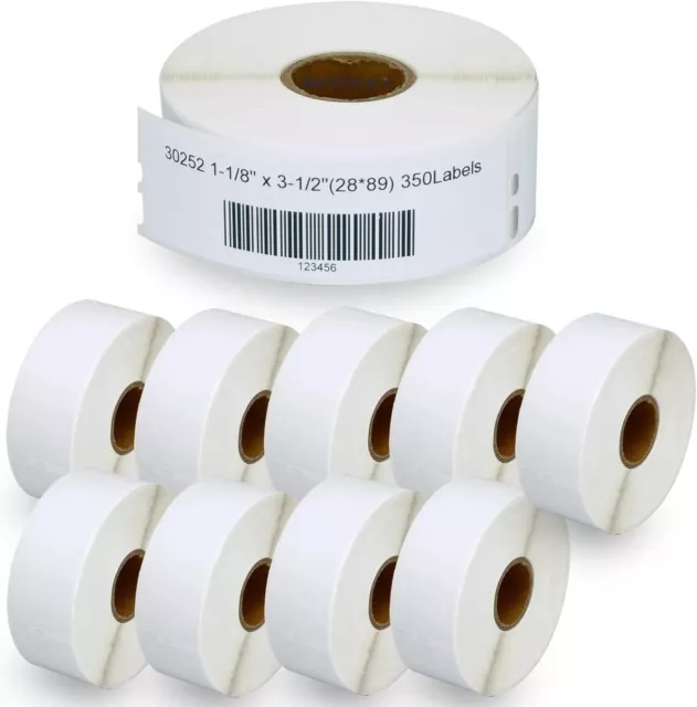 BETCKEY - Compatible DYMO 30252 (1-1/8" x 3-1/2") Address & Barcode Labels