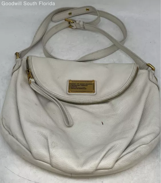 Marc By Marc Jacobs Womens Mini Natasha Beige Leather Inner Pocket Crossbody Bag