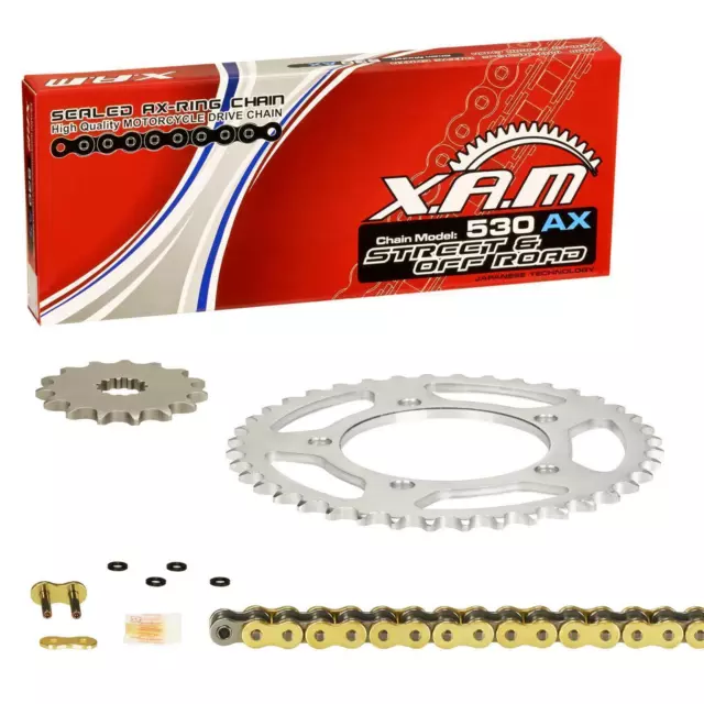 Kettenkit Suzuki GSXR 1100, Bj. 90-92 (GV73C); XAM X-Ring extra verstärkt GOLD